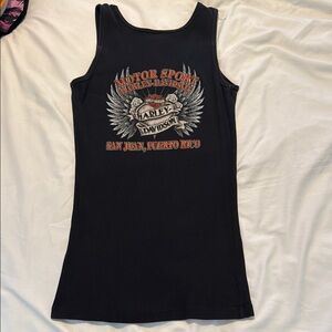 Harley-Davidson Black Sleeveless Top